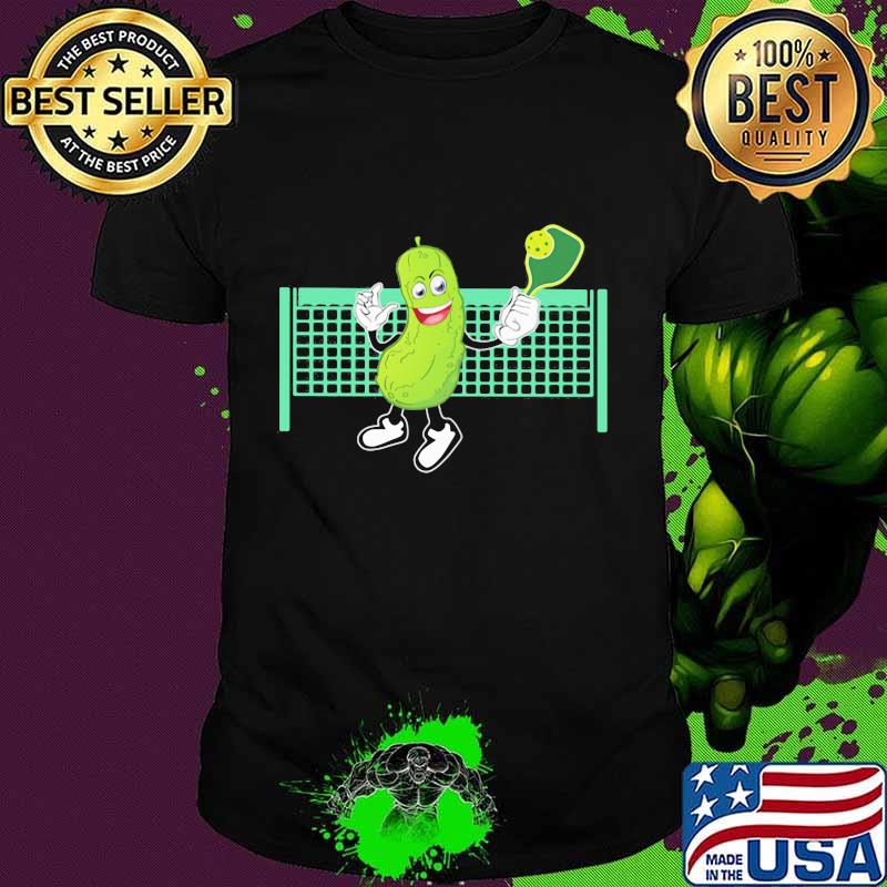 Official cucumber playing pickleball shirt