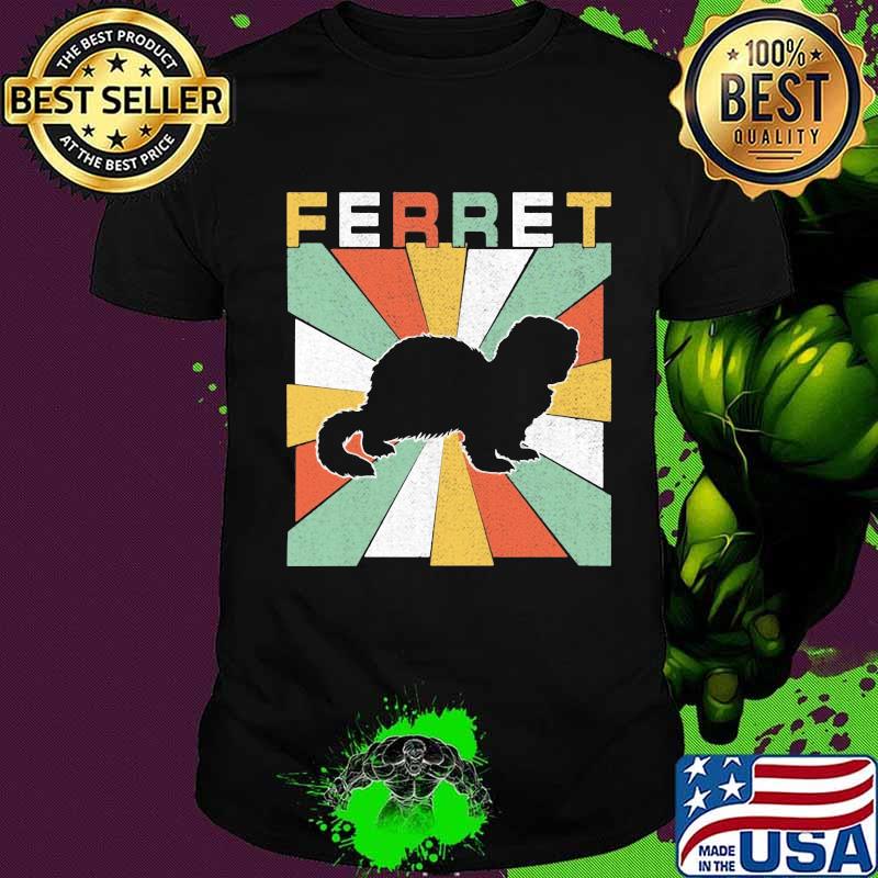 Official ferret vintage retro shirt