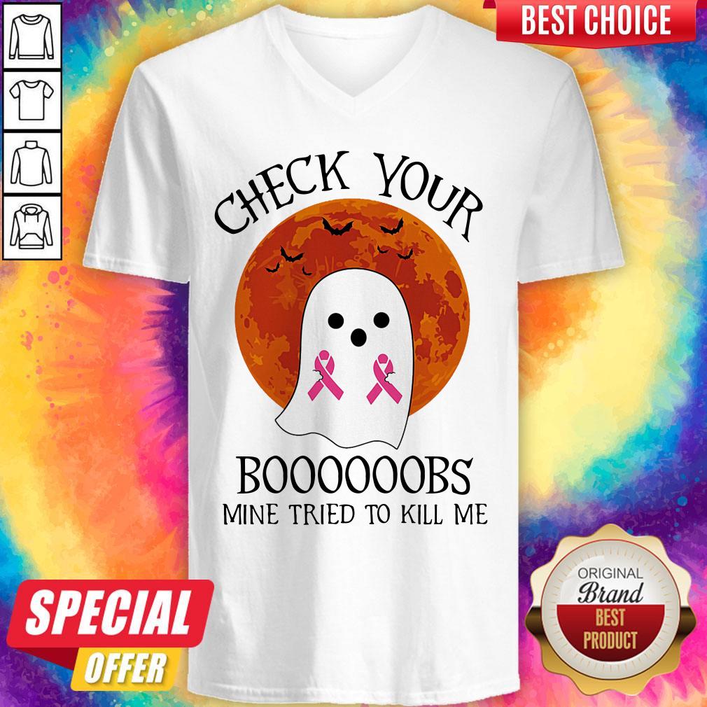 official-ghost-check-your-boooooobs-mine-tried-to-kill-me-sunset-cancer-awareness-v-neck.jpg