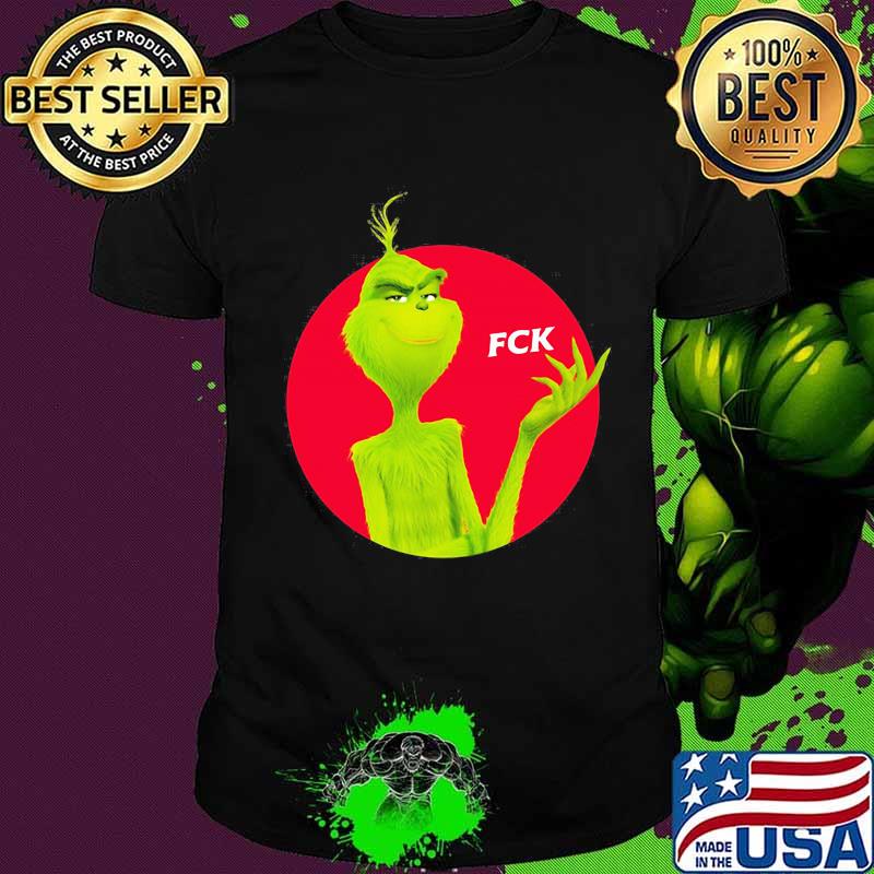 Official grinch fck logo shirt