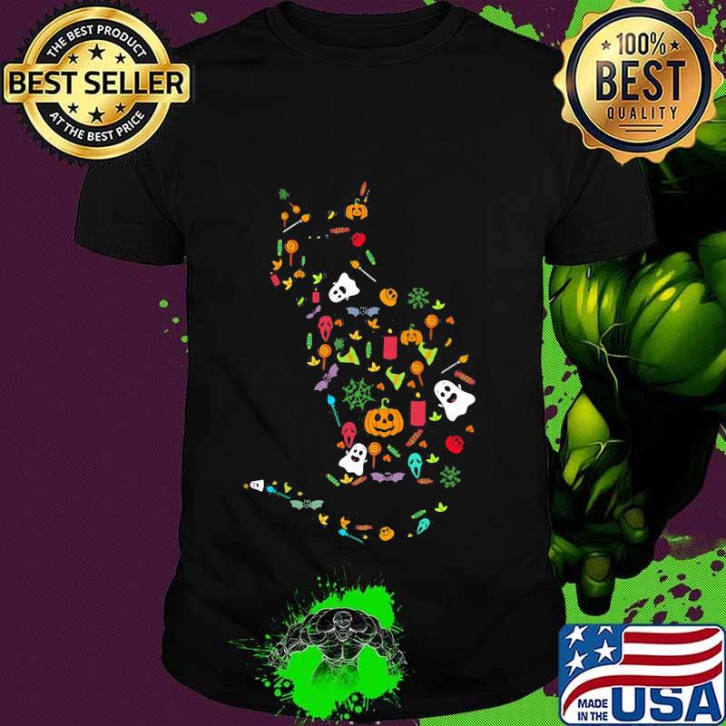 Official happy halloween cat shirt