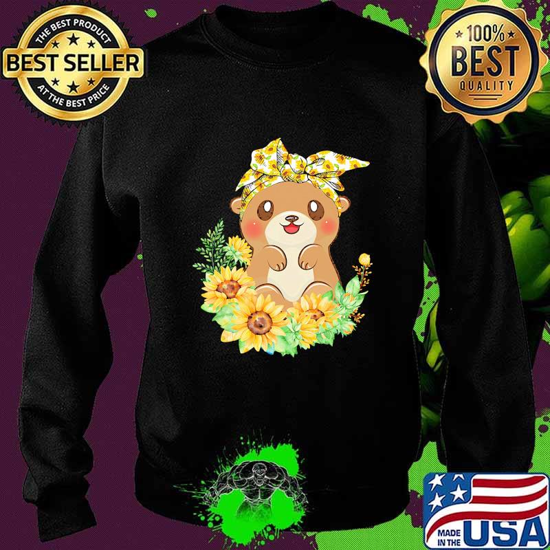 Official Otter Bandana Sunflowers Shirt Sweater Official Otter Bandana Sunflowers Shirt Sweater