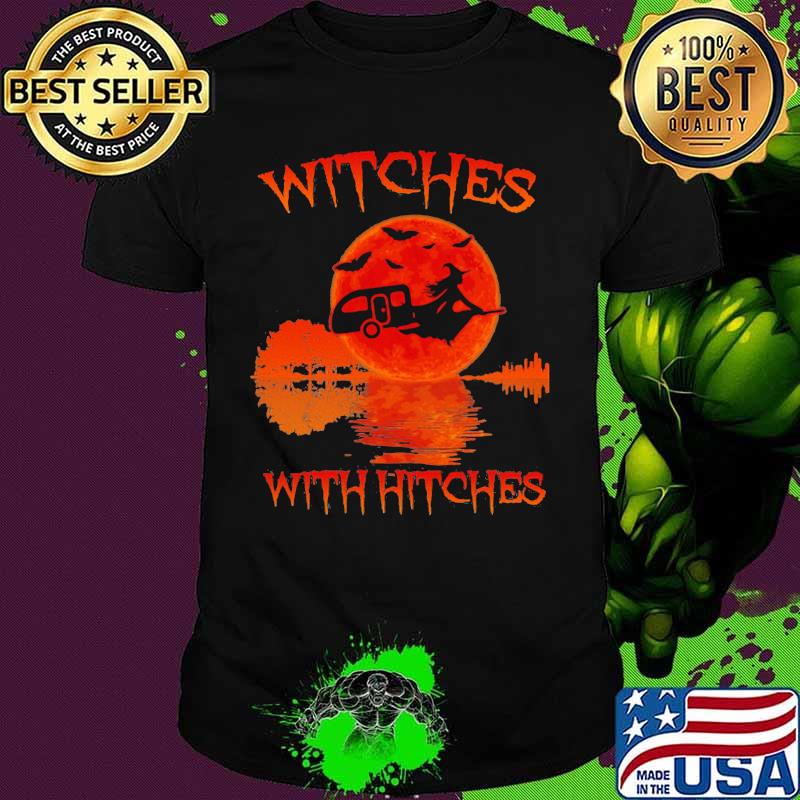 OFFICIAL WITCHES WITH HITCHES LADY SUNSET HALLOWEEN SHIRT