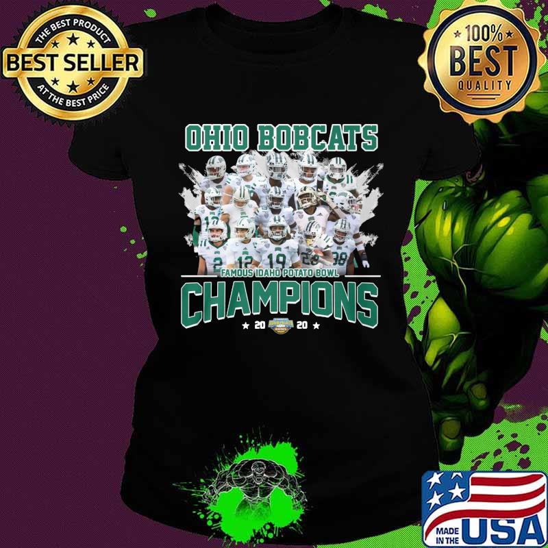 Ohio bobcats famous idaho potato bowl champions s Ladies tee Ohio bobcats famous idaho potato bowl champions s Ladies tee