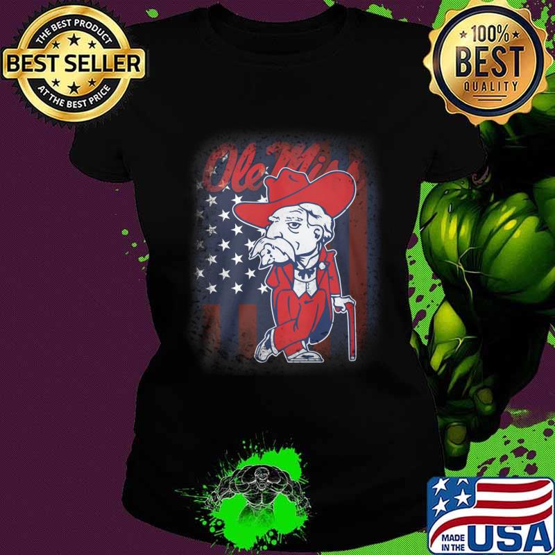 Ole miss rebels american flag independence day s Ladies tee Ole miss rebels american flag independence day s Ladies tee