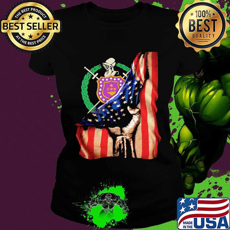Omega psi phi american flag independence day s Ladies tee Omega psi phi american flag independence day s Ladies tee