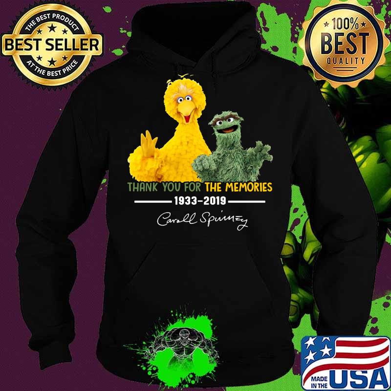 Orange oscar the grouch thank you for the memories 1933 2019 signature s Hoodie Orange oscar the grouch thank you for the memories 1933 2019 signature s Hoodie