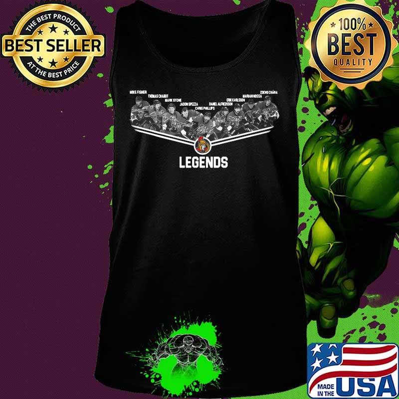 Ottawa senators hockey team legends players signatures s Tank top Ottawa senators hockey team legends players signatures s Tank top