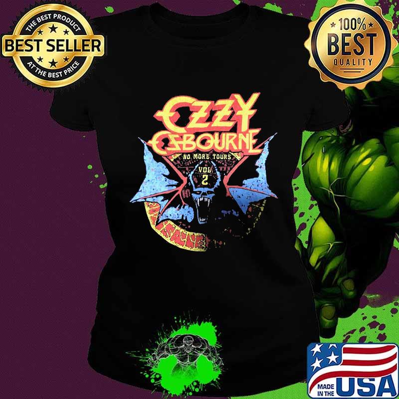 Ozzy band osbourne no more tours vol 2 santa s Ladies tee Ozzy band osbourne no more tours vol 2 santa s Ladies tee