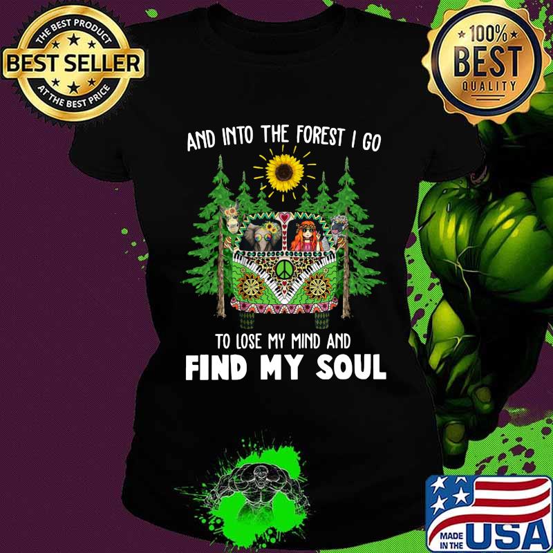Peace bus elephant girl and into the forest i go to lose my mind and find my soul s Ladies tee Peace bus elephant girl and into the forest i go to lose my mind and find my soul s Ladies tee