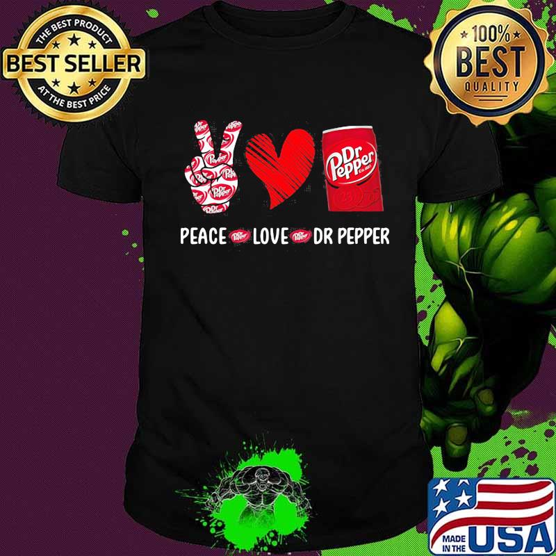 Peace love dr pepper heart shirt