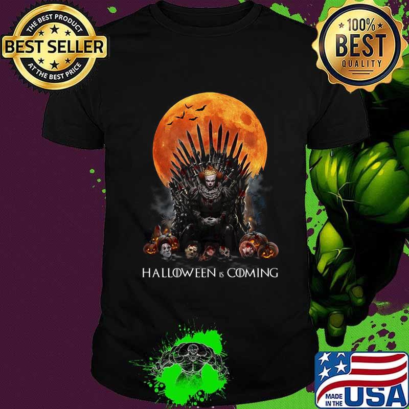 Pennywise the king of halloween is coming sunset shirt