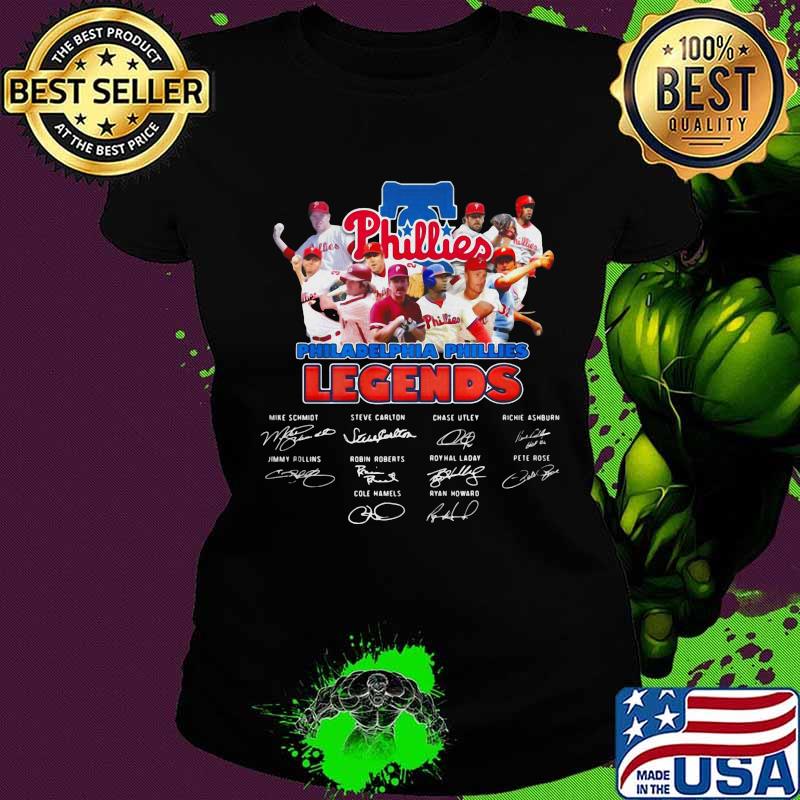 Philadelphia phillies legends baseball signatures s Ladies tee Philadelphia phillies legends baseball signatures s Ladies tee