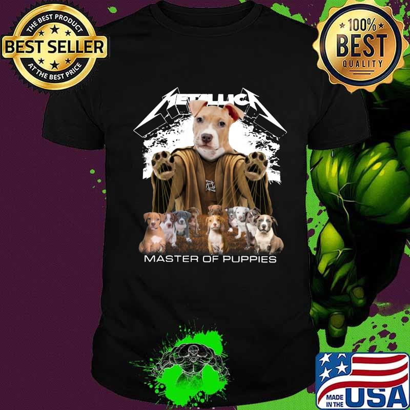 Pitbull metallica master of puppies shirt
