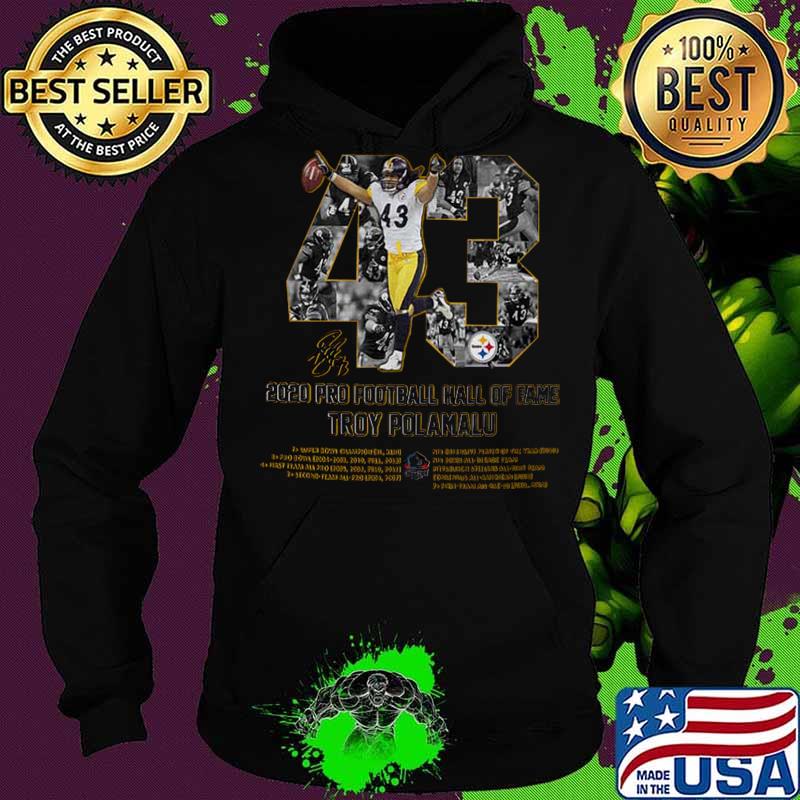 Pittsburgh steelers 43 troy aumua polamalu 2020 pro football hall of fame signature s Hoodie Pittsburgh steelers 43 troy aumua polamalu 2020 pro football hall of fame signature s Hoodie