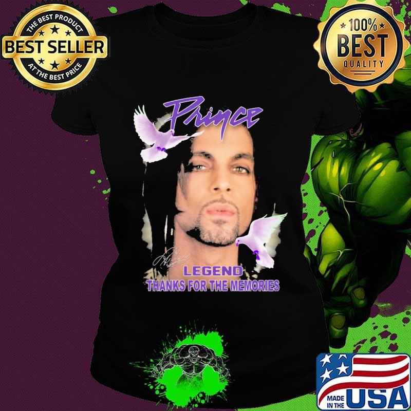 Prince legend thanks for the memories signature bird s Ladies tee Prince legend thanks for the memories signature bird s Ladies tee