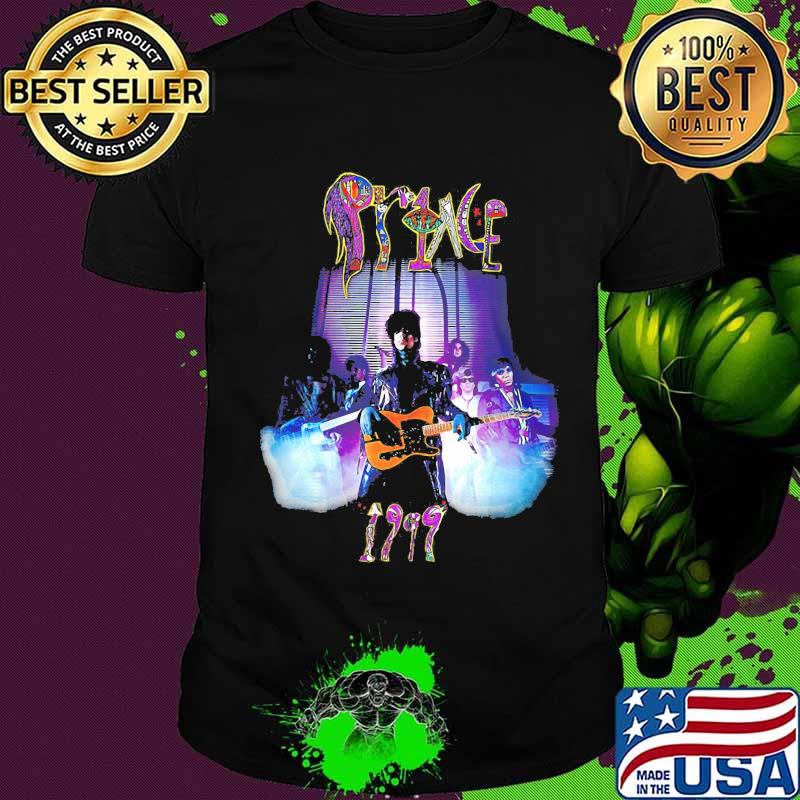 Prince playing guitar 1999 shirt