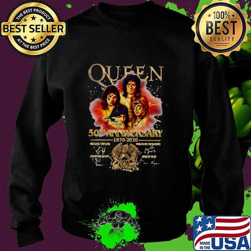 Queen 50th anniversary 1970-2020 thank you for the memories Shirt Sweater Queen 50th anniversary 1970-2020 thank you for the memories Shirt Sweater