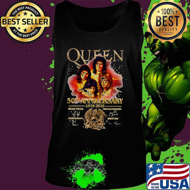Queen 50th anniversary 1970-2020 thank you for the memories Shirt Tank top Queen 50th anniversary 1970-2020 thank you for the memories Shirt Tank top