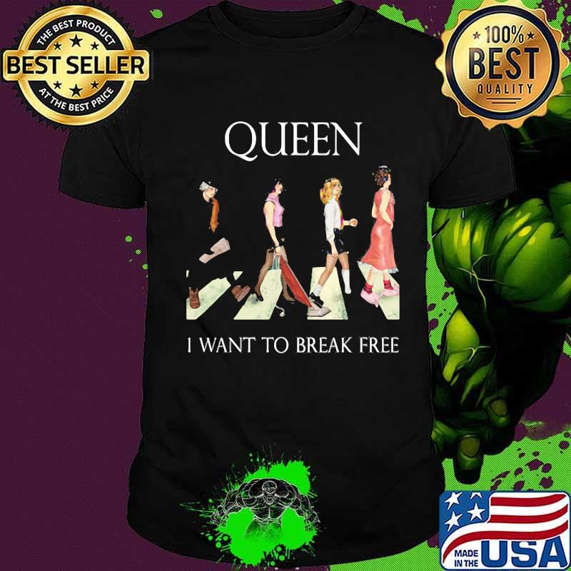 Queen band crossing the line i want to break free shirt