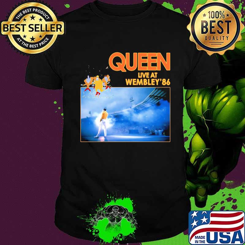 Queen band live at wembley 86 shirt