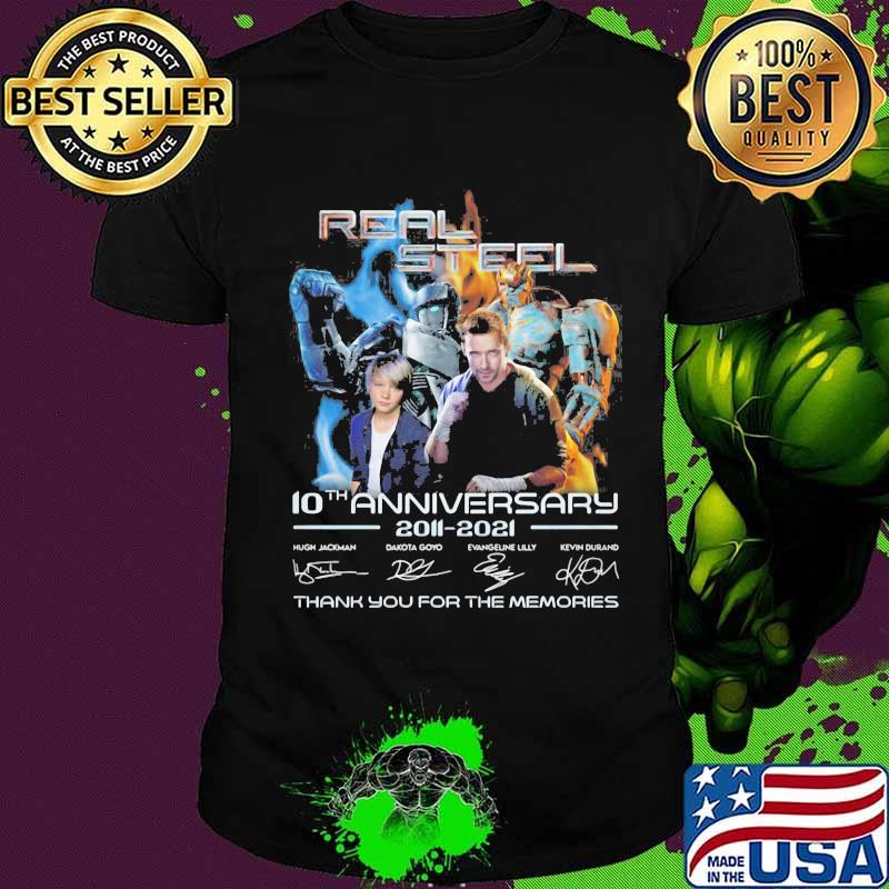 Real steel 10th anniversary 2011 2020 thank you for the memories signatures shirt