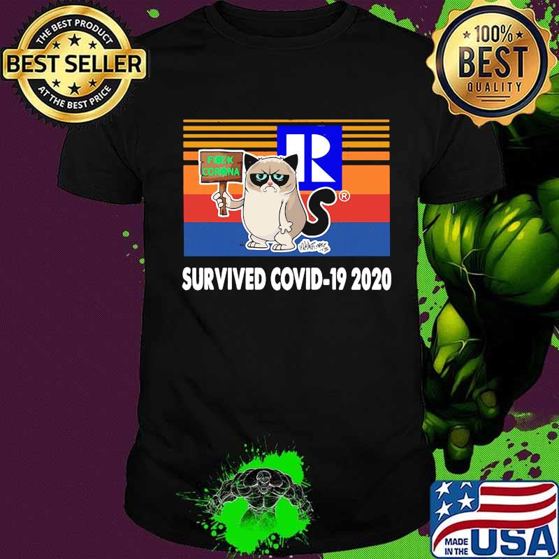 Realtor meme cat fuck coronavirus survived covid-19 2020 vintage retro shirt