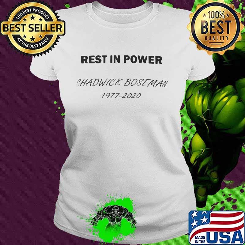 Rest in power black panther chadwick rip 1977 2020 s Ladies tee Rest in power black panther chadwick rip 1977 2020 s Ladies tee