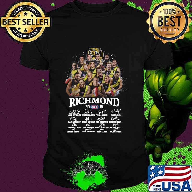Richmond football club 2019 players signatures shirt