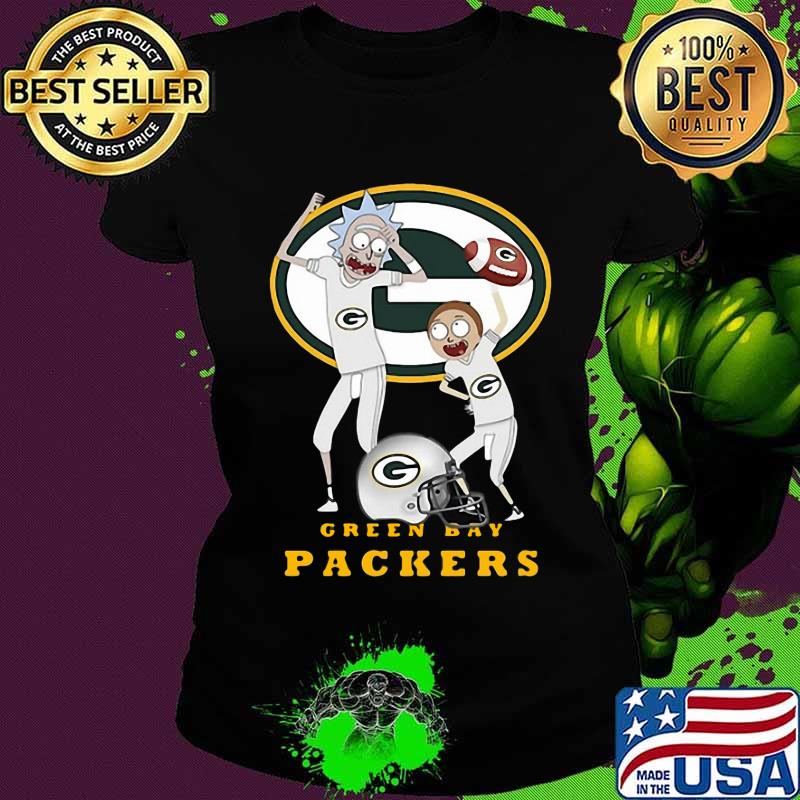 Rick and morty green bay packers s Ladies tee Rick and morty green bay packers s Ladies tee