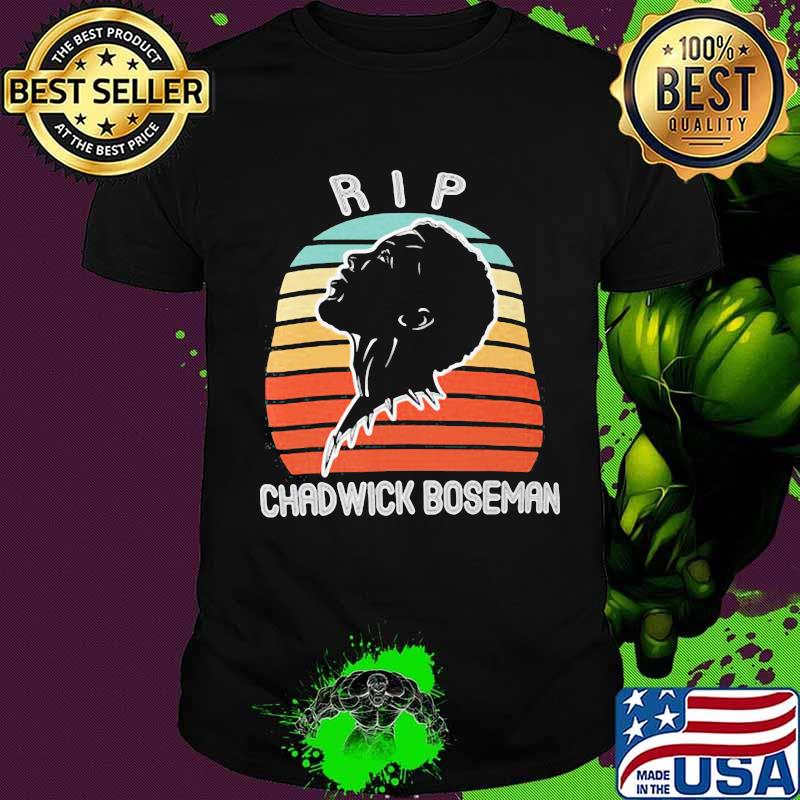 Rip black panther chadwick boseman vintage retro shirt