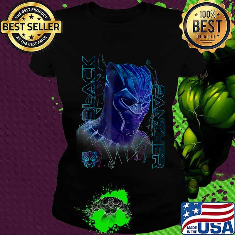 Rip Black Panther Marvel Black Panther Movie Geo Tech Purple Portrait Shirt Ladies tee Rip Black Panther Marvel Black Panther Movie Geo Tech Purple Portrait Shirt Ladies tee