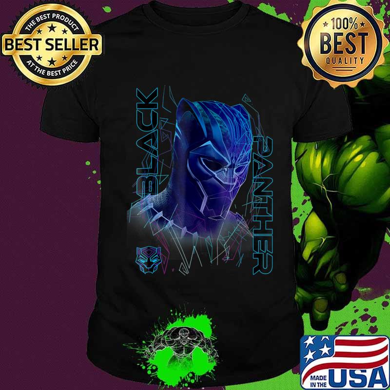 Rip Black Panther Marvel Black Panther Movie Geo Tech Purple Portrait Shirt