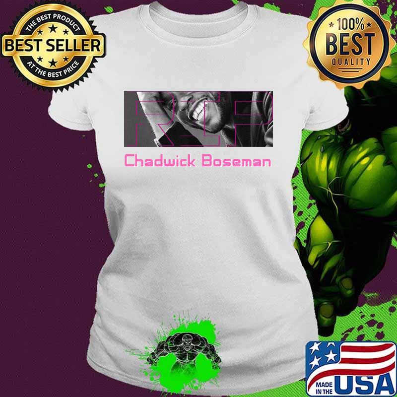 Rip chadwick black panther actor smiling s Ladies tee Rip chadwick black panther actor smiling s Ladies tee