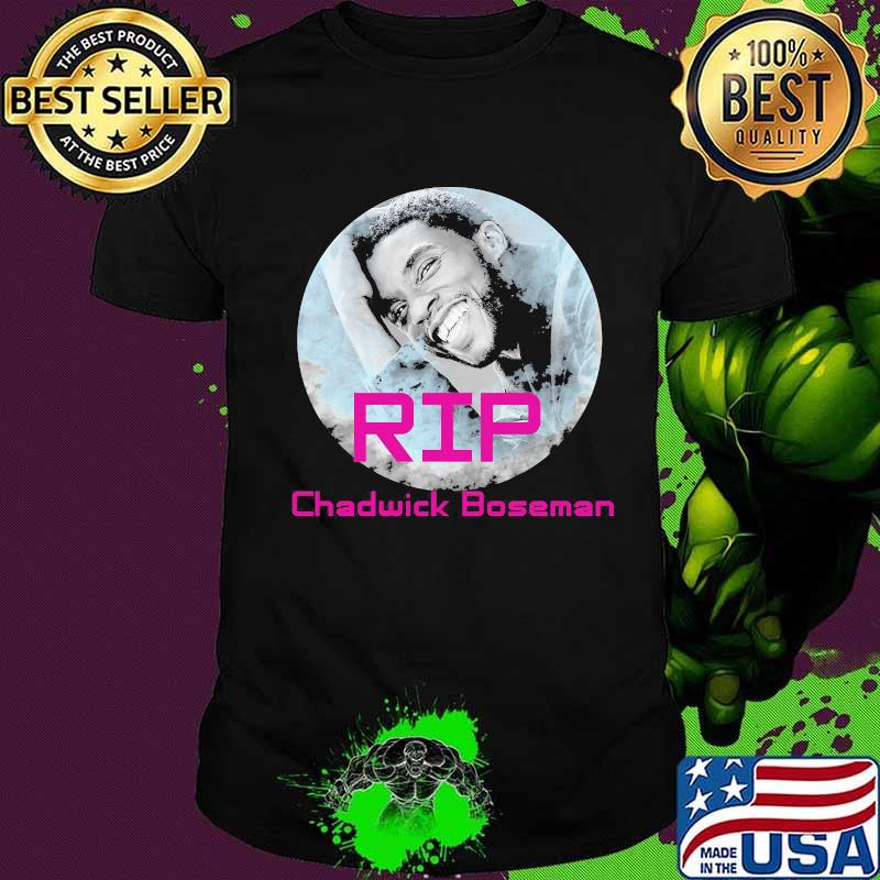 Rip chadwick boseman actor black panther smiling shirt