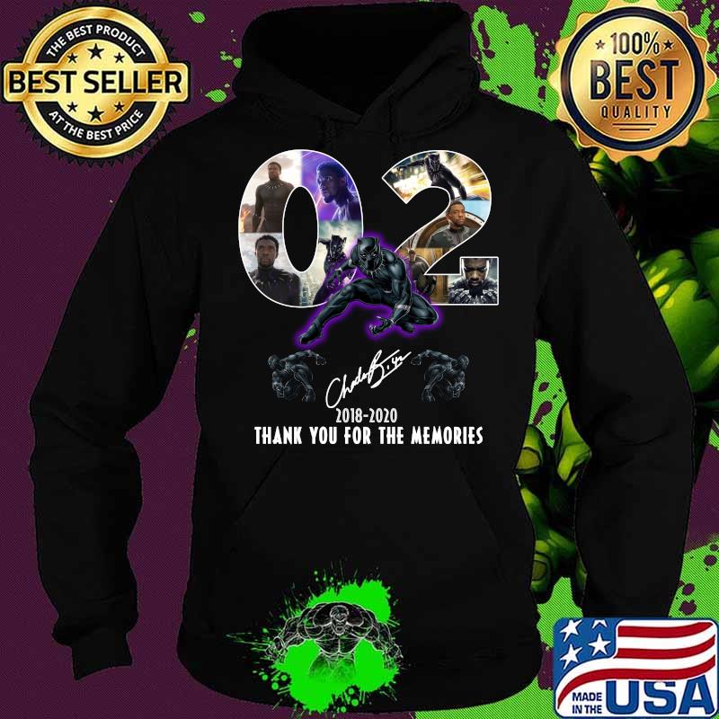 Rip Chadwick Boseman Black Panther 02 year 2018-2020 thank you for the memories signature s Hoodie Rip Chadwick Boseman Black Panther 02 year 2018-2020 thank you for the memories signature s Hoodie