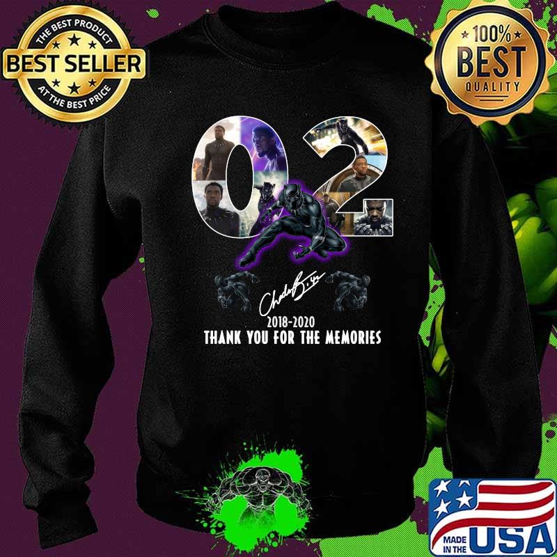 Rip Chadwick Boseman Black Panther 02 year 2018-2020 thank you for the memories signature s Sweater Rip Chadwick Boseman Black Panther 02 year 2018-2020 thank you for the memories signature s Sweater