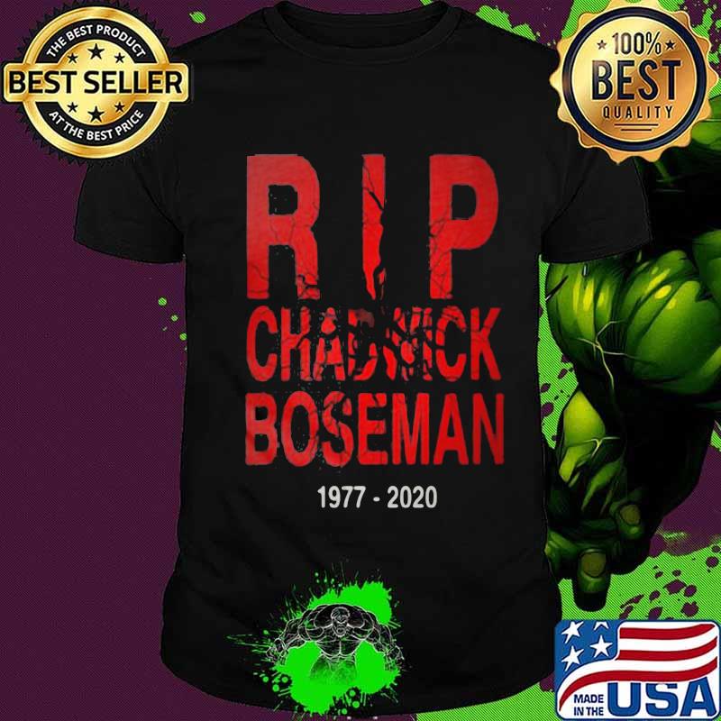 Rip chadwick boseman black panther actor 1977 2020 shirt