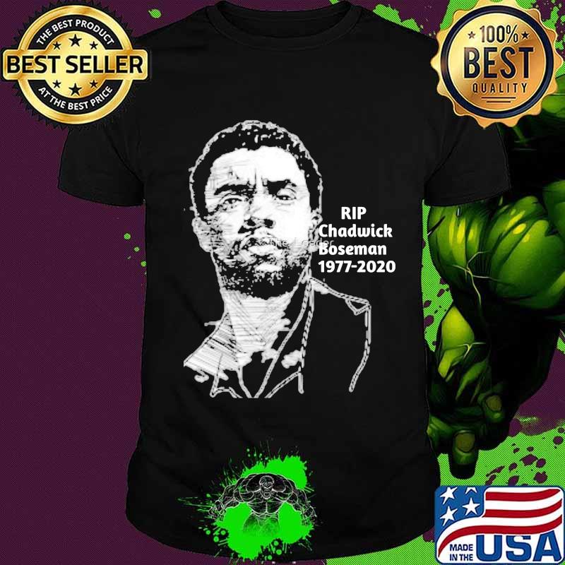 Rip chadwick boseman black panther art 1977 2020 shirt