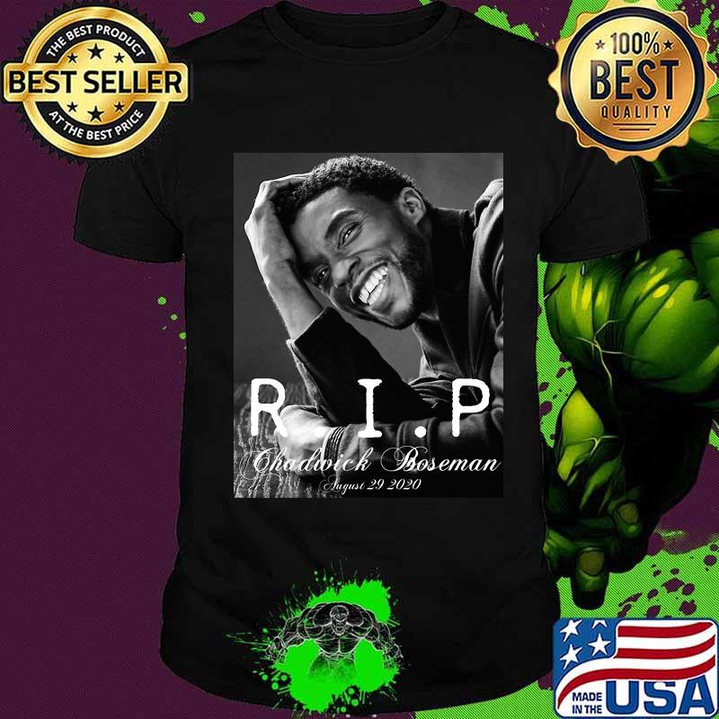 Rip chadwick Boseman black panther smiling 2020 shirt Rip chadwick Boseman black panther smiling 2020 shirt