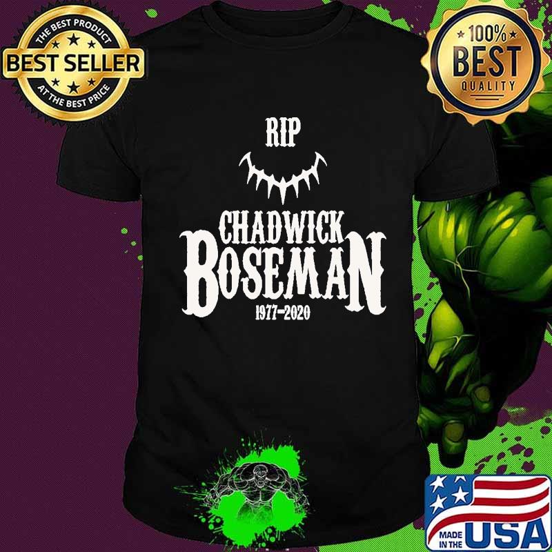 Rip chadwick boseman marvel heroes black panther actor 1977 2020 shirt