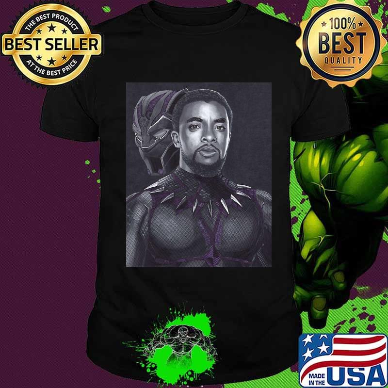 RIP Marvel heroes black panther chadwick Bosebam art shirt