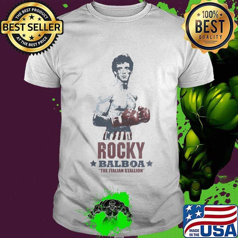 Rocky balboa boxing the italian stallion stars shirt