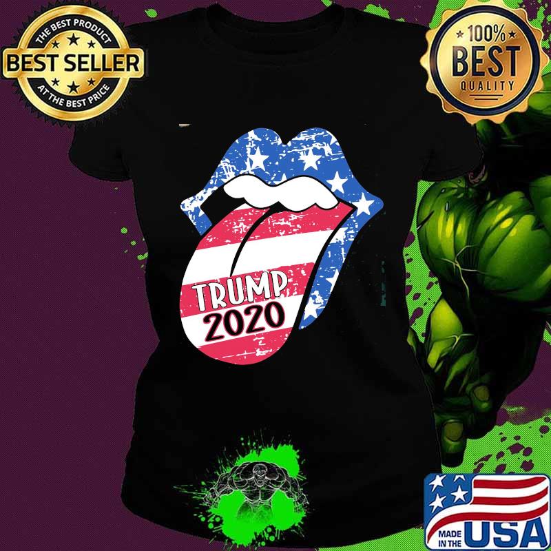 Rolling stones trump 2020 american flag independence day s Ladies tee Rolling stones trump 2020 american flag independence day s Ladies tee