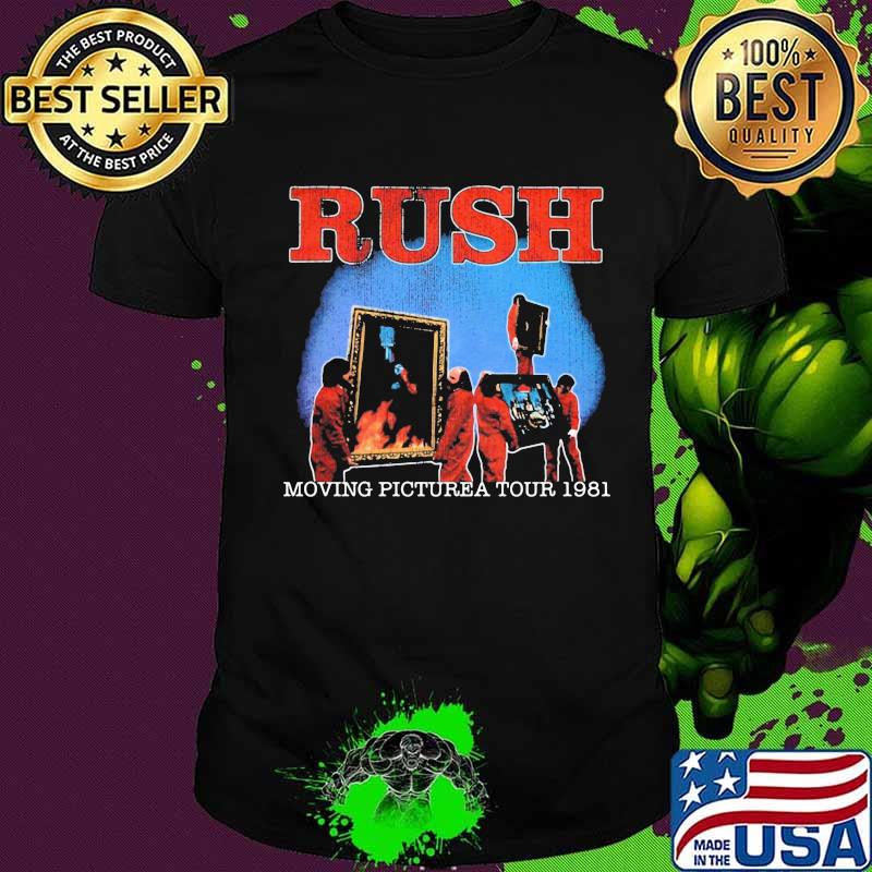 Rush band moving pictures tour 1981 shirt