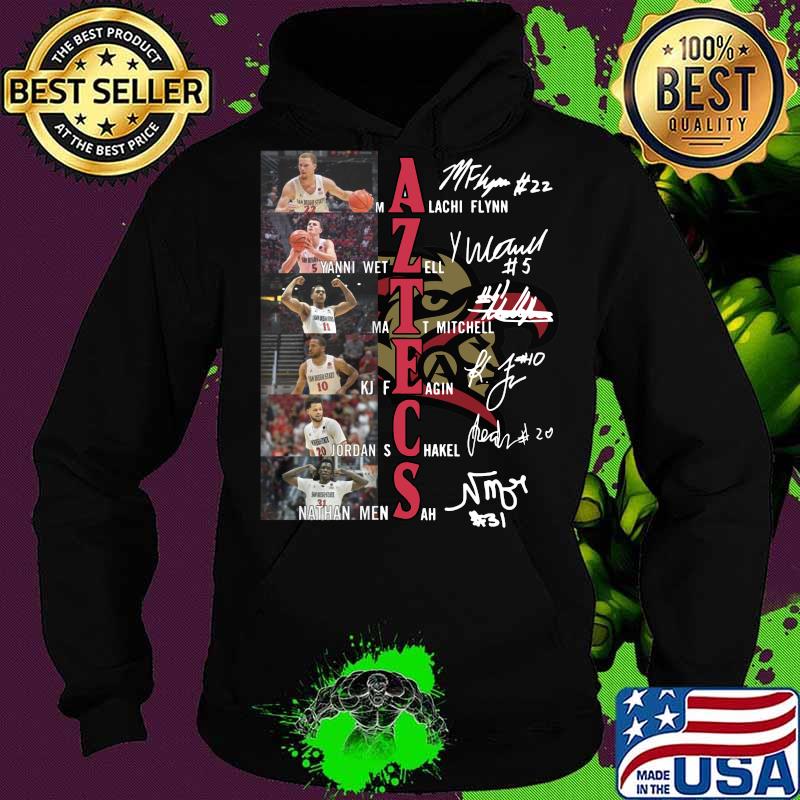 San diego state aztecs men's basketball players signatures s Hoodie San diego state aztecs men's basketball players signatures s Hoodie