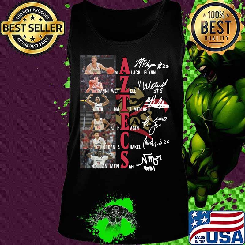San diego state aztecs men's basketball players signatures s Tank top San diego state aztecs men's basketball players signatures s Tank top