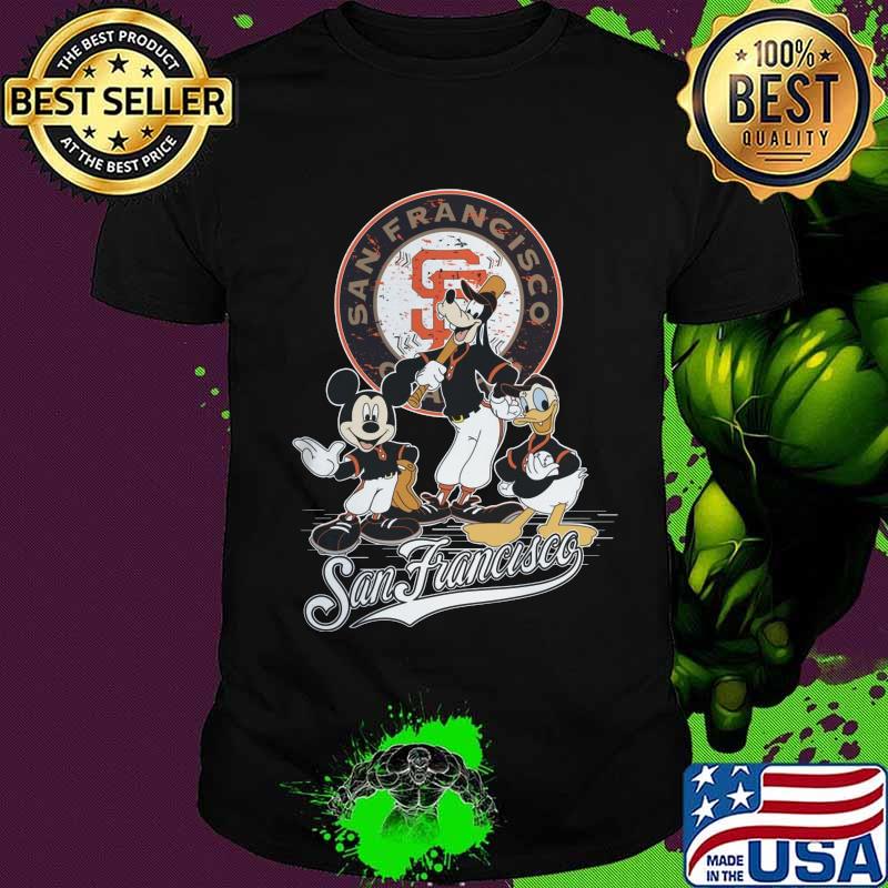 San francisco giants mickey mouse cartoon characters shirt