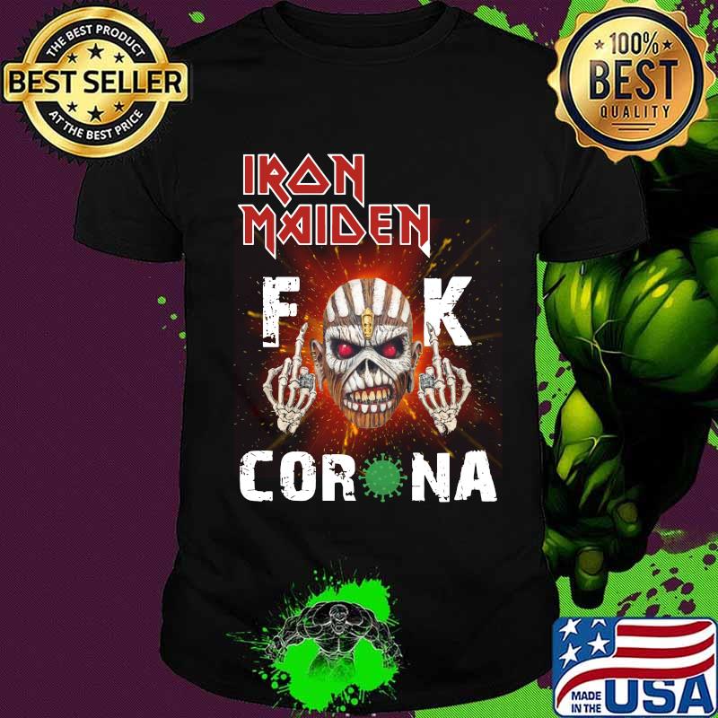 Satan iron maiden fuck corona virus shirt