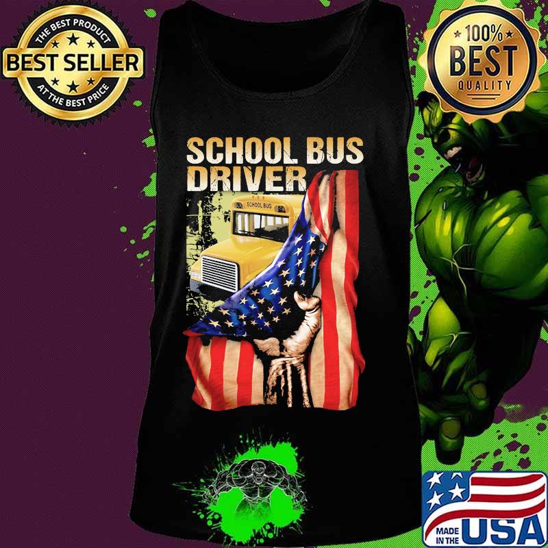 School bus driver american flag independence day s Tank top School bus driver american flag independence day s Tank top
